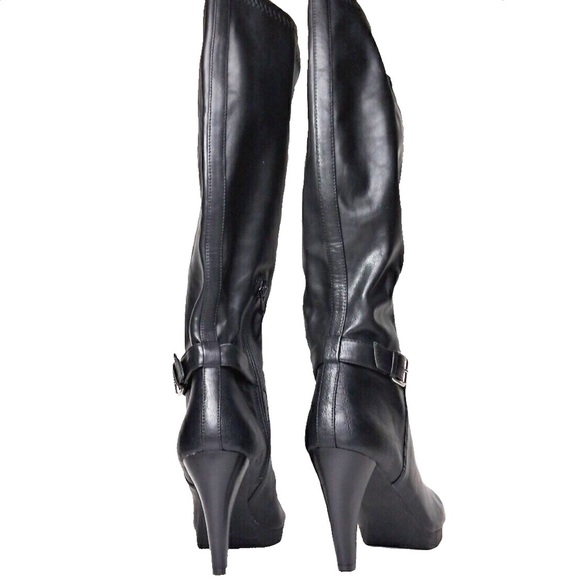 Nine West [10] Navita Black Heel Boots - Picture 5 of 8